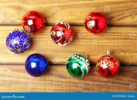 Colourful Christmas Bubbles Stock Photo - Image of patterns, closeup ...