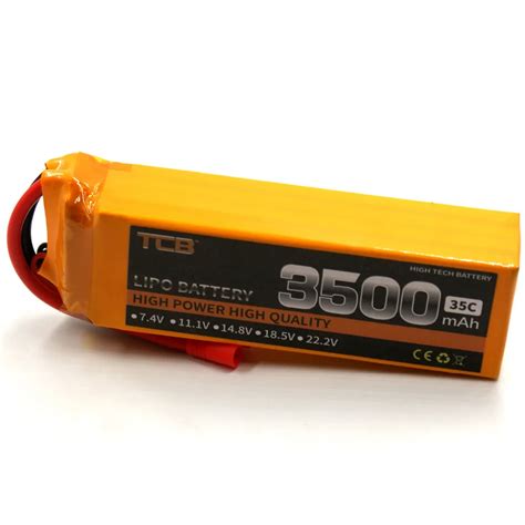 TCB RC Airplane Lipo Battery 14 8v 3500mAh 35C 4s For Drone Car