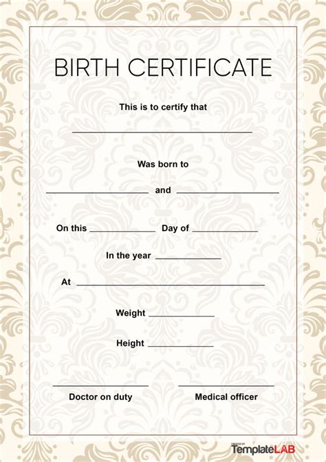 27 Birth Certificate Templates Word Ppt And Pdf Templatelab