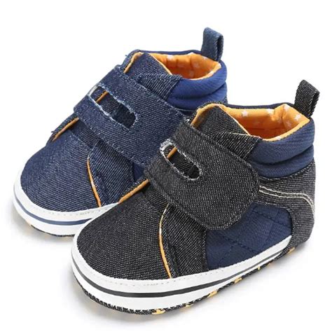 Toddler Denim Blue Black Boy Baby Sneakers Newborn Prince Baby Boy