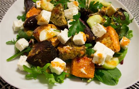 Roast Vegetable And Feta Salad Jody Smith Cooks