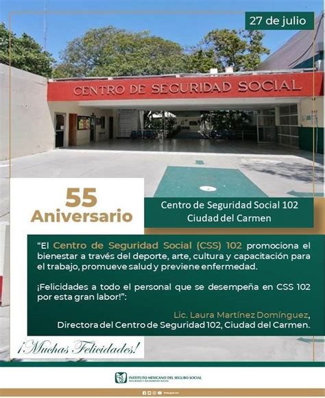 IMSS Campeche On Twitter 55Aniversario Del Centro De Seguridad