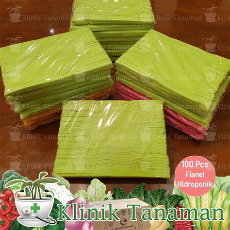 Jual Kain Flanel Sumbu Hidroponik 100 Pcs 1 5cmX23cm Sistem Sumbu