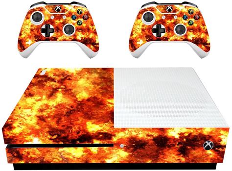 Vwaq Xbox One S Flame Skin Xbox Slim Fire Decal Flames Wrap Vwaq