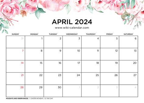 2025 April Calendar Printable Pdf Pages 2022 Kian Clarke