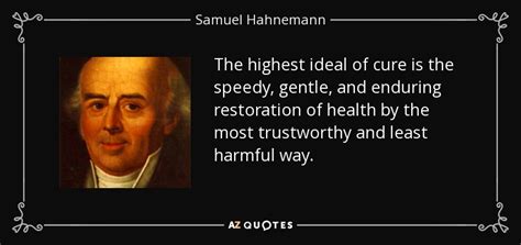 TOP 9 QUOTES BY SAMUEL HAHNEMANN | A-Z Quotes