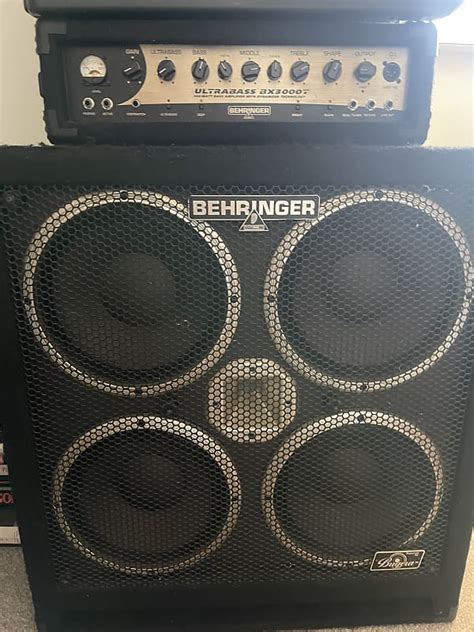 Behringer Ultra Bass Bx 3000t Black And Bronze Half Stack Reverb Uk