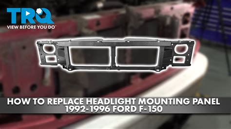 How To Replace Headlight Mounting Panel 1992 1996 Ford F 150 1a Auto