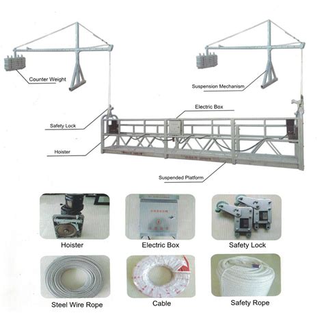 Zlp Cradle Suspended Platform Swing Stage With Safety Lock Hoist