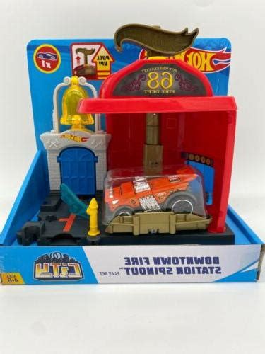 New Hot Wheels City Downtown Fire Station Spin