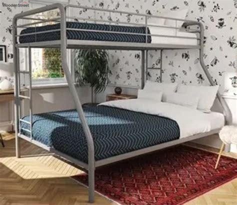 Buy Twin Metal Bunk Bed Grey Online In India At Best Price Modern