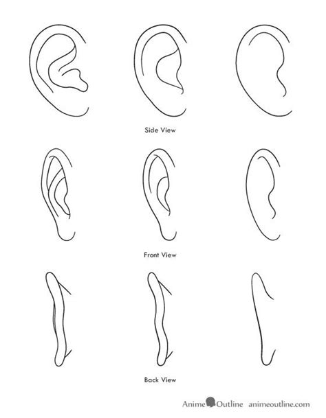 How to draw anime and manga ears animeoutline – Artofit