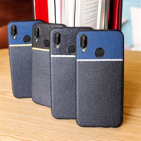 Funda de cuero para Huawei P20 Lite Coque lujo teléfono bolsa caso de