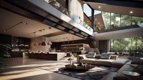 Premium Photo | Interior of a modern and cozy house