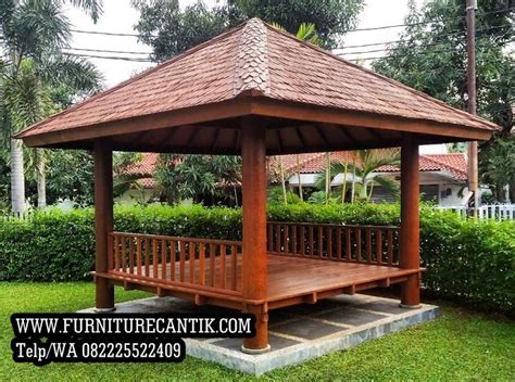 Model Gazebo Kayu Jati Atap Sirap Model Pintu Minimalis Rumah Kamar