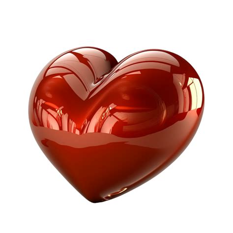 Valentines Day 3d Stereo Love Red Heart Vector 22540254 Png