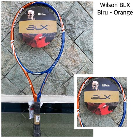 Raket Tennis Wilson Blx Biru Orange Olah Raga Perlengkapan Olahraga