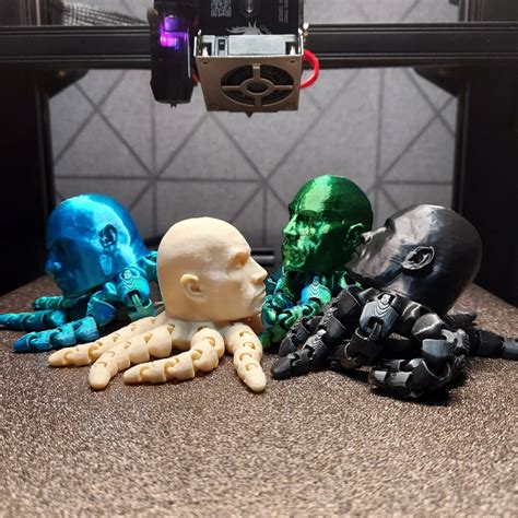 Dwayne Johnson Rocktopus D Printed Articulated Anxiety Relief Flexi