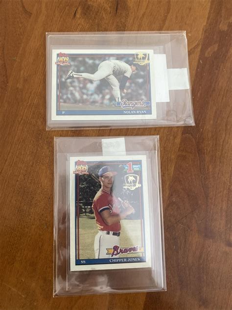 Topps Desert Shield Chipper Jones Rc Nolan Ryan You