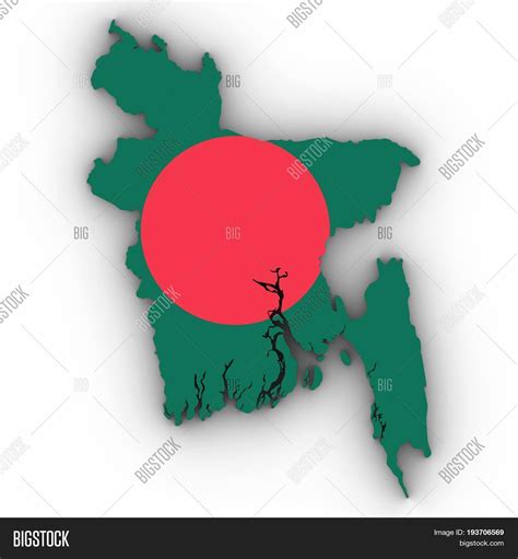 Bangladesh Map Outline Image And Photo Free Trial Bigstock