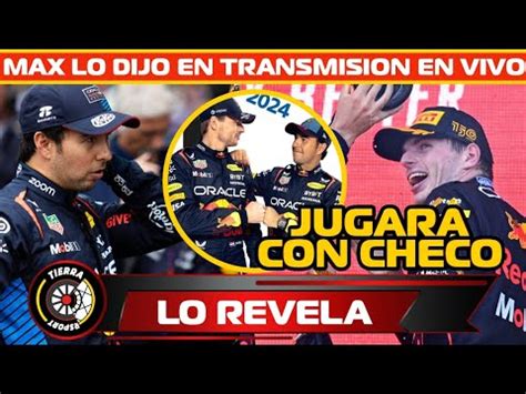 JUGARÁN LOS DOS VERSTAPPEN REVELA ESTO QUÉ INVITARÁ HACER A CHECO