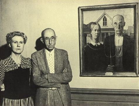 Grant Woods American Gothic And The Couple That Posed For The Painting