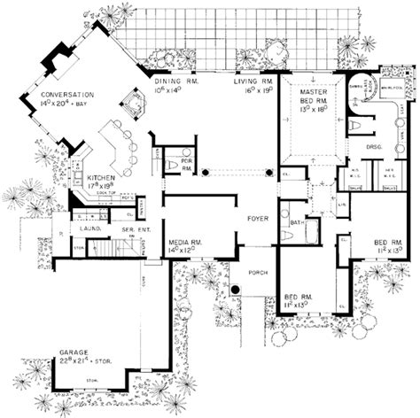 House Plan 90292 Traditional Style With 2916 Sq Ft 3 Bed 2 Ba