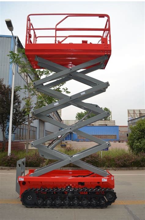 Crawler Scissor Lifts Outdoor Rough Terrain Self Propelled Scissor Lift