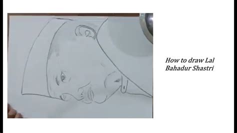 How To Draw Lal Bahadur Shastri YouTube