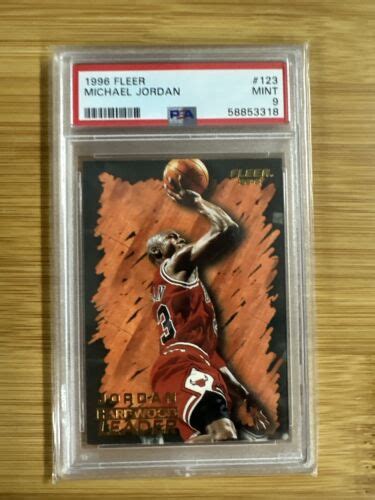 Fleer Michael Jordan Psa Graded Card Nba Hardwood