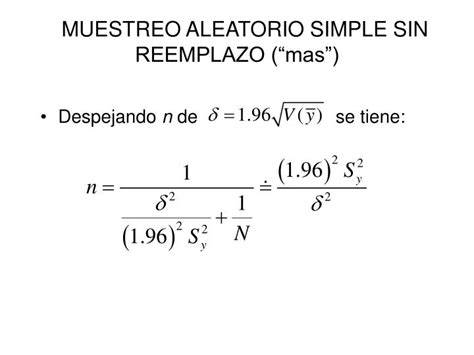 Ppt Muestreo Aleatorio Simple Sin Reemplazo “mas” Powerpoint Presentation Id5656564