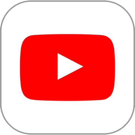 Youtube App icon SVG Vector & PNG Free Download | UXWing