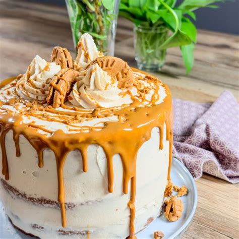 Nude cake au fromage frais vanillé et spéculoos Débutant