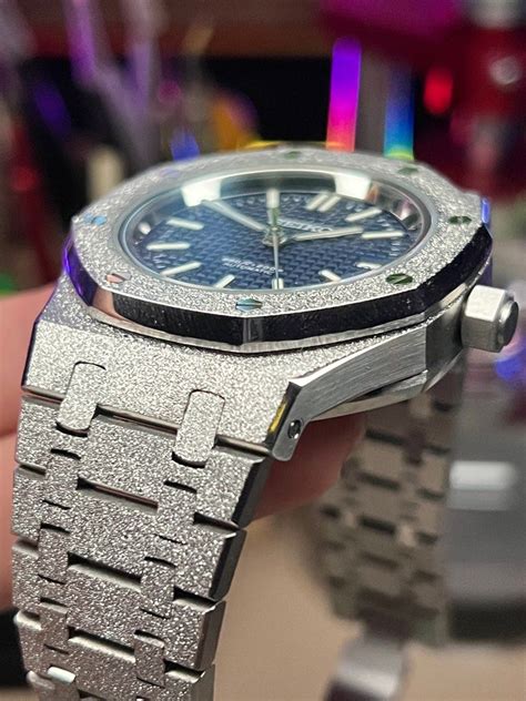 Mod Seiko Frosted Waffle With Nh A Movement Men S Fashion Watches