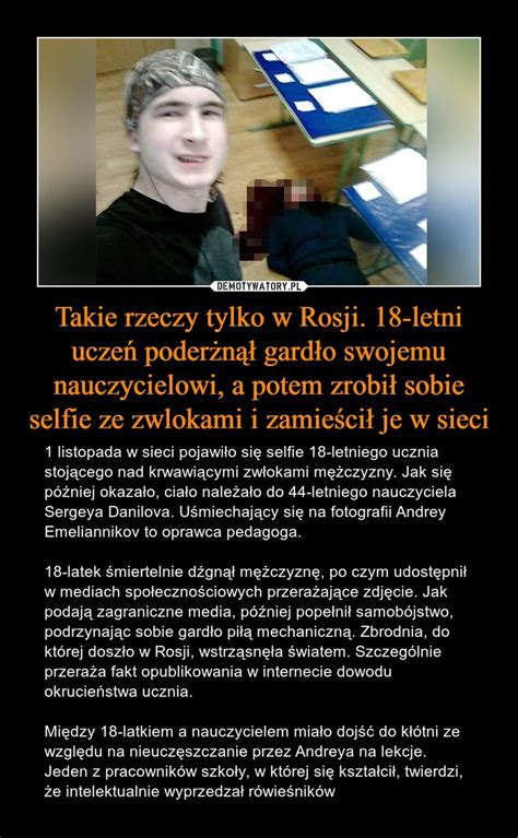 Takie Rzeczy Tylko W Rosji Letni Ucze Poder N Gard O Swojemu