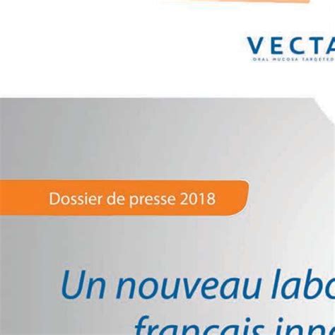 Vectans Pharma Un Nouveau Laboratoire Pharmaceutique D Di Aux