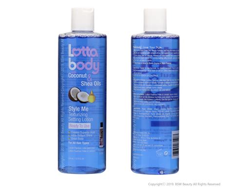 Lottabody Coconut And Shea Oils Style Me Texturizing Setting Lotion 12oz