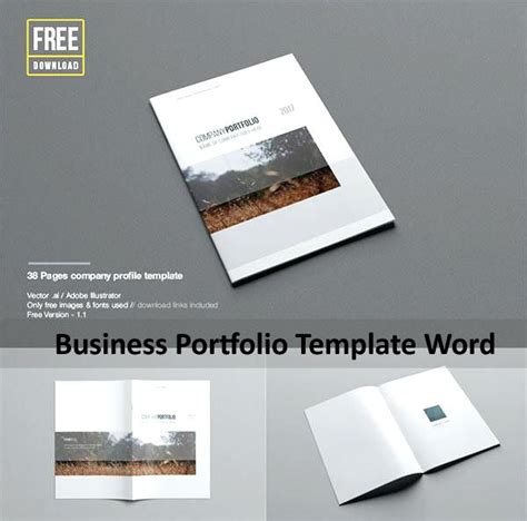 Free Business Portfolio Template Word