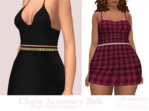 The Sims Resource Chain Accessory Belt Set Ring And Gloves Category