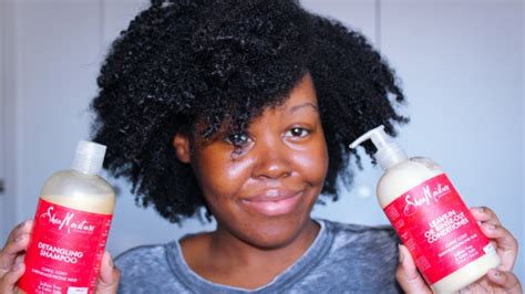 Shea Moisture Red Palm Oil And Cocoa Butter Shampoo And Conditioner Demo Review Linda Lynn