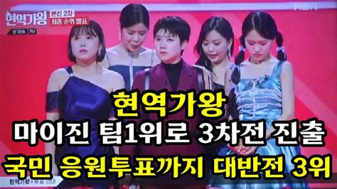 현역가왕 4주차 대국민 응원투표 마이진이 여기서도 대반전으로 3위까지 전유진 김다현 마리아 강혜연 박혜신 류원정 린 유민지 반가희 Youtube