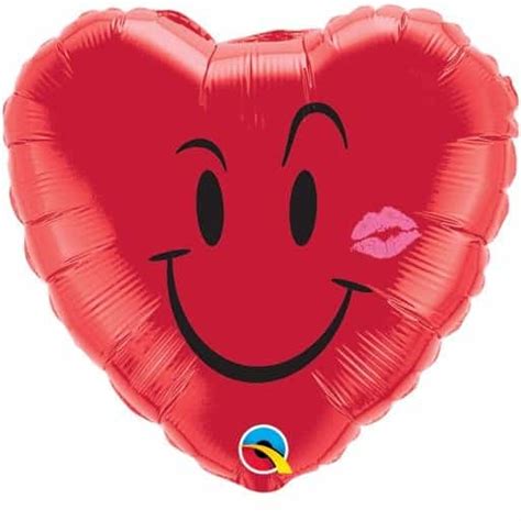 Qualatex Foil Heart 18inch Naughty Smile And A Kiss Melbourne Party