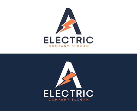 Premium Vector A Electric Letter Logo Design With Lighting Thunder Bolt