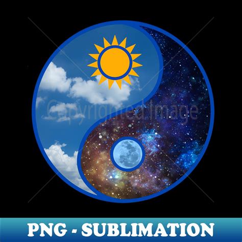 Celestial Yin Yang Instant Png Sublimation Download Boos Inspire Uplift