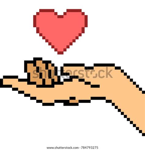 Pixel Art Hands Gestures Over 1856 Royalty Free Licensable Stock Vectors And Vector Art