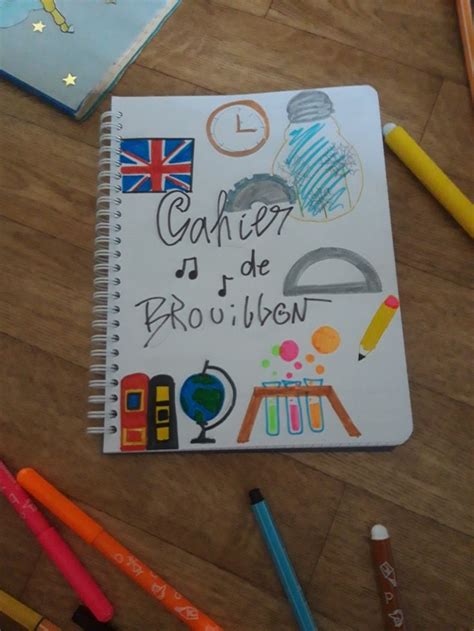 Id E Page De Garde Cahier De Brouillon