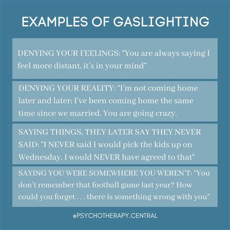 Examples Of Gaslighting