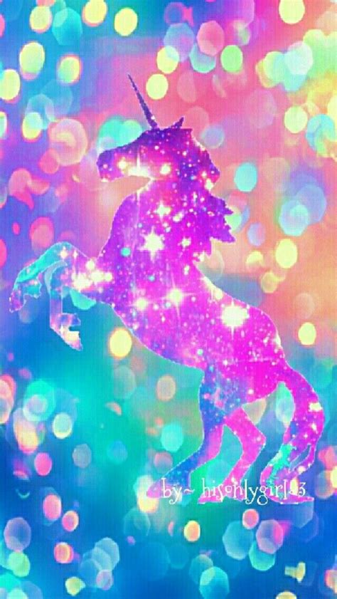 Pink Glitter Unicorn Wallpaper