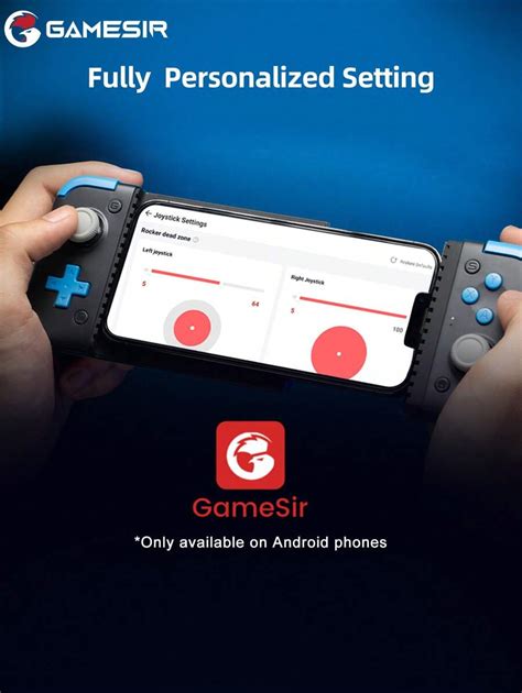 1 pièce GameSir Manette de jeu Bluetooth sans fil iOS Android HarmonyOS