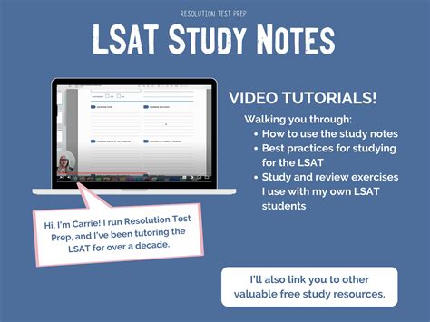 Lsat Study Notes Printable Lsat Review Guide And Study Planner For Pre